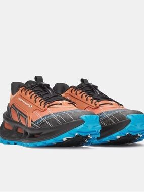 Under Armour Men’s Orange & Blue Trail Running Shoes